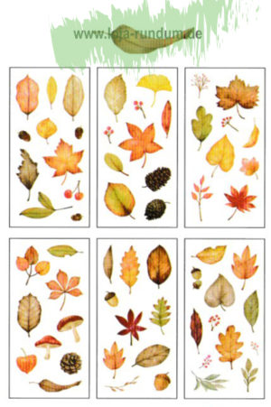 Sticker Herbstblätter