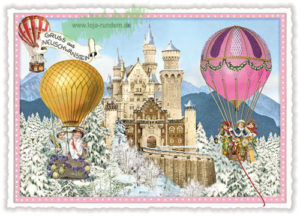 Städte-Postkarte, Neuschwanstein - Edition Tausendschön PK49