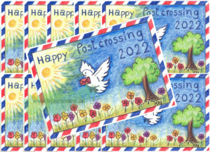 Happy Postcrossing 2022 - SET 11 Karten