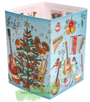 Leuchtender Adventskalender - Musikinstrumente - Taurus Kunstkarten
