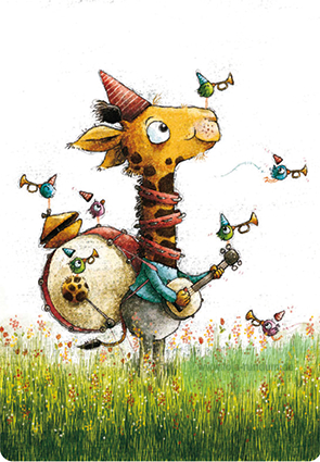 Giraffe - Glücksmoment  - Tushita Paperart