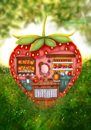 Strawberry jam - Ila Illustrations