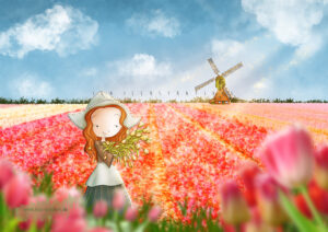 Tulips Fields - Ila Illustrations