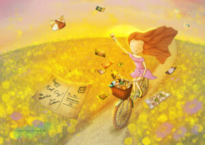 Happy Mail Day Bike - Ila Illustrations