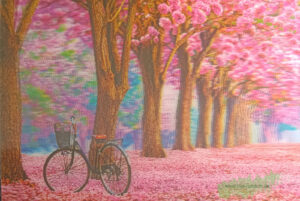 3D -  Kirschblüten Allee