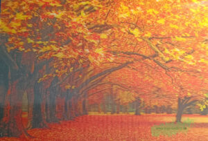 3D -  Allee im Herbst