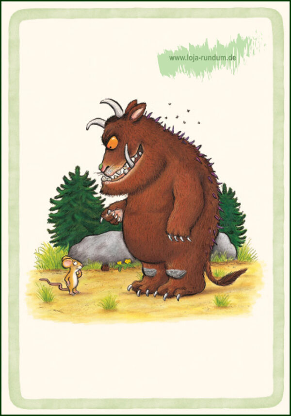 Gruffalo mit Maus im Wald - The Gruffalo - B&B