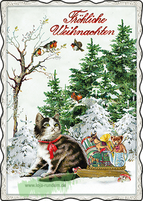 Cat in the winter forest No. 72 - Edition Gollong