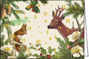 Reh und Eichhörnchen - Adventskalender - Edition Gollong