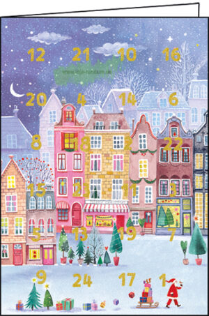 Weihnachtliche Stadt - Adventskalender - Edition Gollong