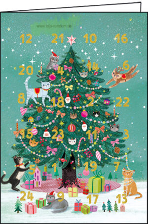 Tannenbaum mit Katzen - Adventskalender - Edition Gollong