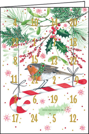 Rotkehlchen - Adventskalender - Edition Gollong