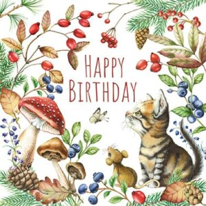 Happy Birthday (Katze im Herbst) - Edition Gollong