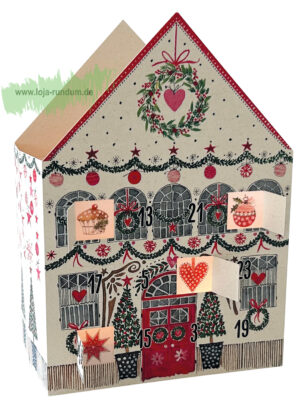 Teelicht Haus leuchtender Adventskalender - Haus  - Edition Gollong