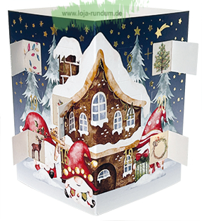 Leuchtender Adventskalender - Wichtelhäuser  - Edition Gollong
