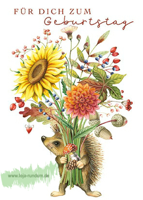 Für dich zum Geburtstag (Igel) - Edition Gollong