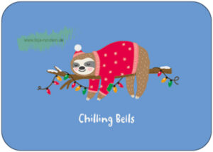 Chilling Bells (Faultier) – TAURUS Kunstkarten