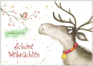 Schöne Weihnachten (Elch) - Taurus Kunstkarten