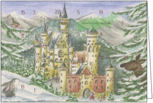 Advent auf Schloß Neuschwanstein Adventskalender - Taurus Kunstkarten