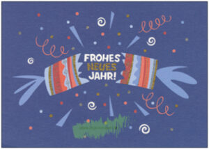 Frohes neues Jahr (Knallbonbon) – TAURUS Kunstkarten