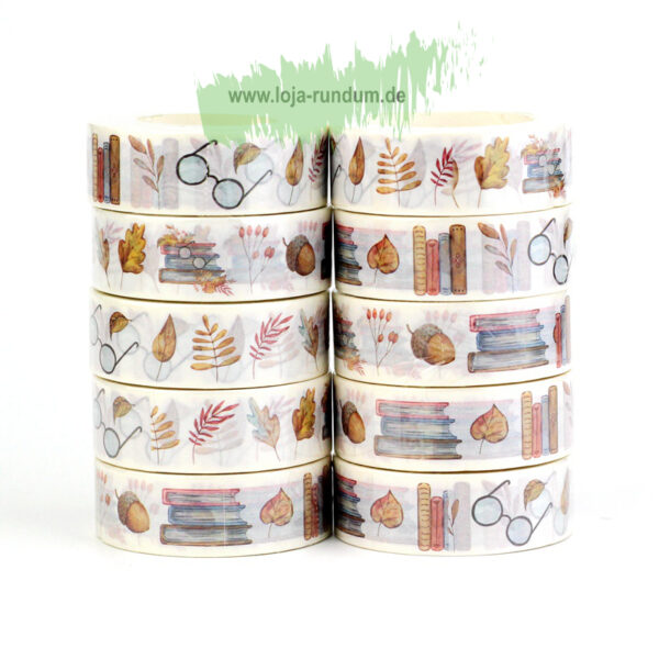 Washi Tape - Herbst mit Büchern – Bild 4