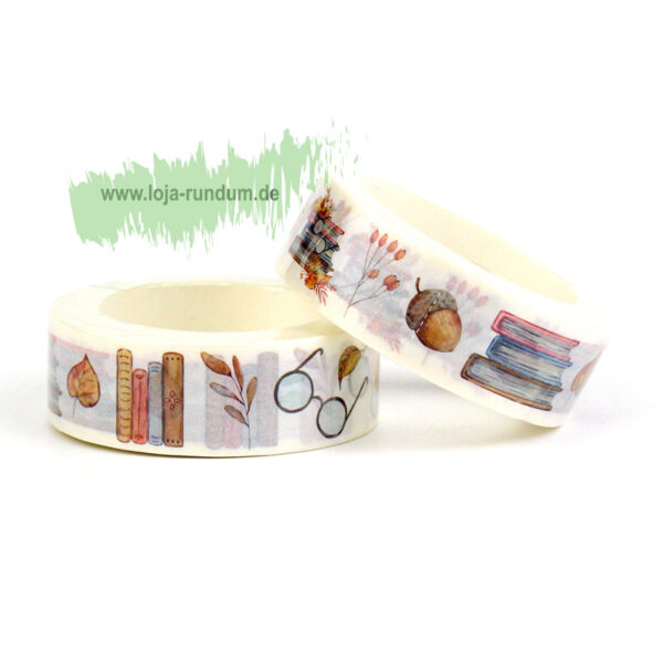 Washi Tape - Herbst mit Büchern – Bild 2