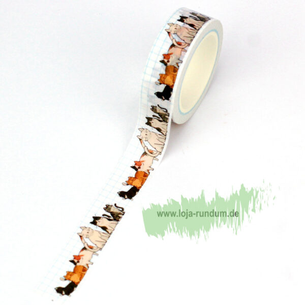 Washi Tape - Katzen Familie – Bild 4
