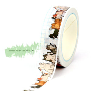 Washi Tape - Katzen Familie
