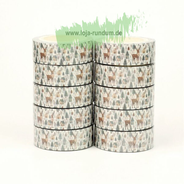 Washi Tape - Weihnachtselch – Bild 3