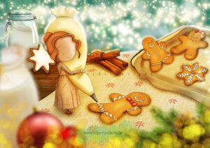 Gingerbread friend - Ila Illustrations