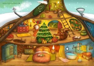 Christmas home - Ila Illustrations