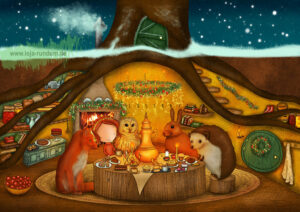Christmas dinner - Ila Illustrations
