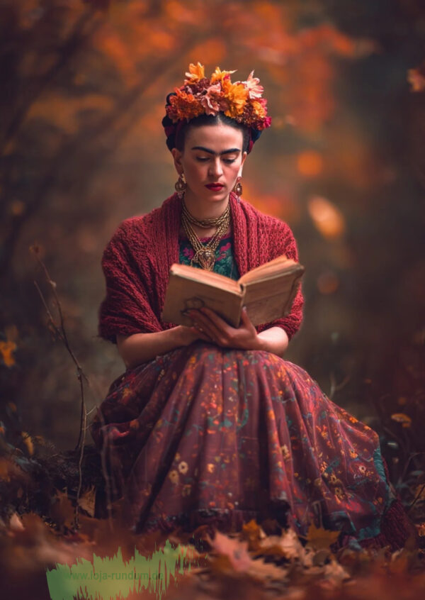 Frida Kahlo:  Lesen im Wald