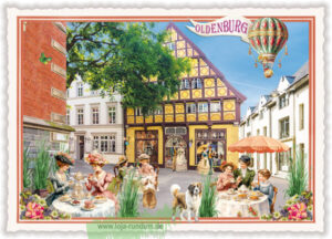 Städte-Postkarte, Oldenburg, Degodehaus  - Edition Tausendschön PK1291