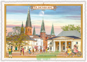 Städte-Postkarte, Oldenburg, Lambertkirche  - Edition Tausendschön PK1292