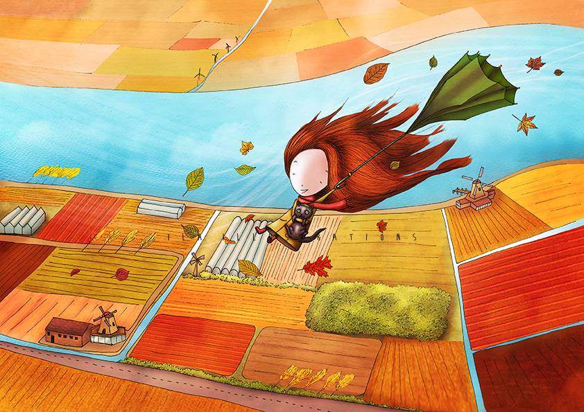 Autumn wind - Ila Illustrations
