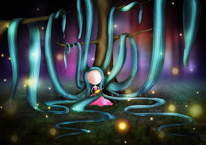 Silky hair - Ila Illustrations