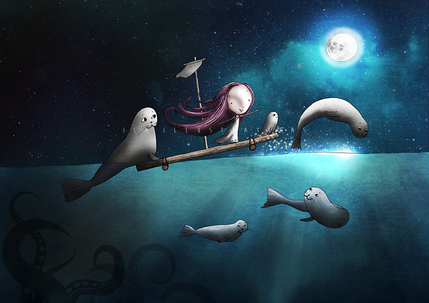 Sparkling driftwood - Ila Illustrations