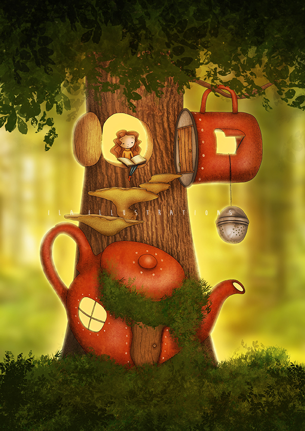 Quiet reading - Ila Illustrations