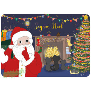 FROHE WEIHNACHTEN WEIHNACHTSMANN IM SCHORNSTEIN - Cartesdart