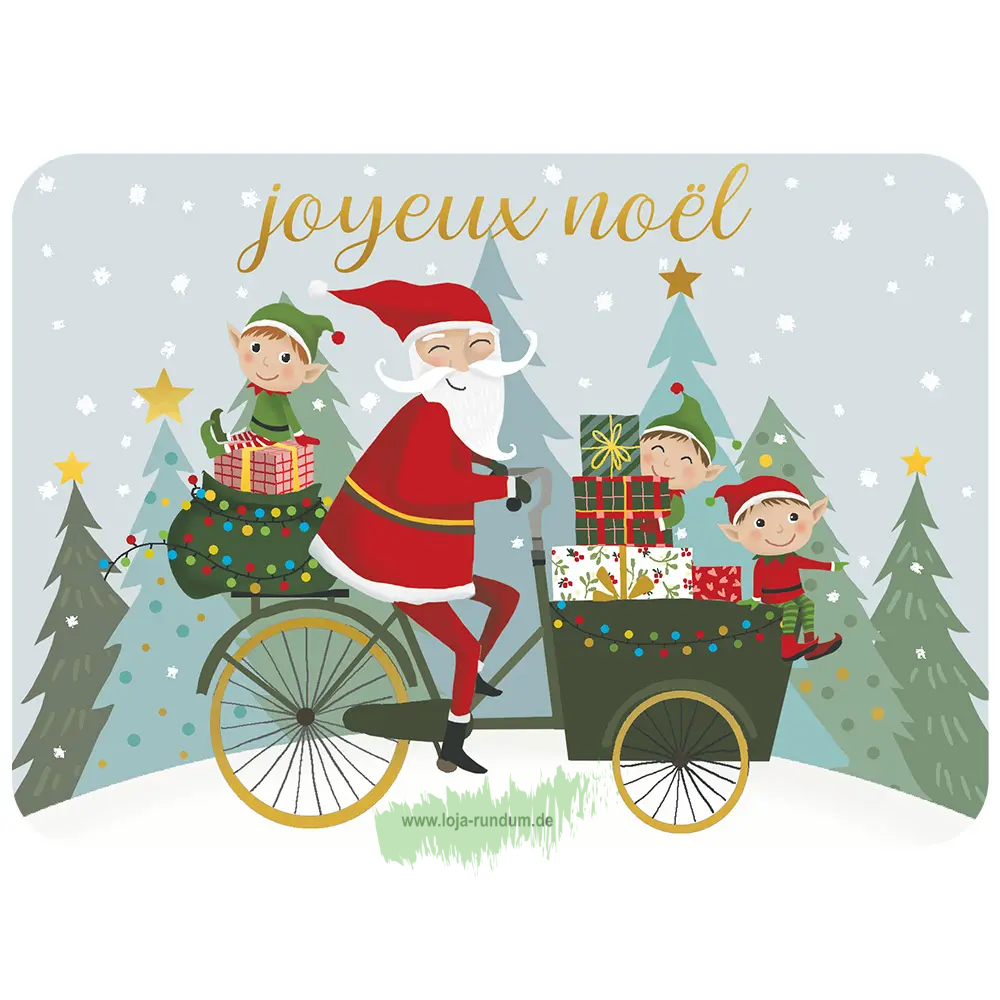 WEIHNACHTSMANN AUF DEM RAD - Cartesdart