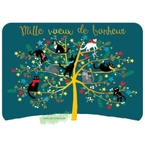 WUNSCHKARTE TAUSEND WÜNSCHE ZUM GLÜCK BAUM - Cartesdart