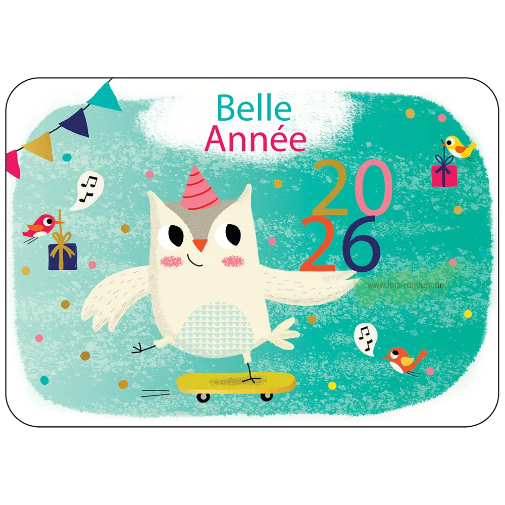 WUNSCHKARTE SCHÖNES JAHR 2026 - Cartesdart