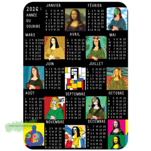 WUNSCHKARTE KALENDER 2026 MONA LISA - Cartesdart