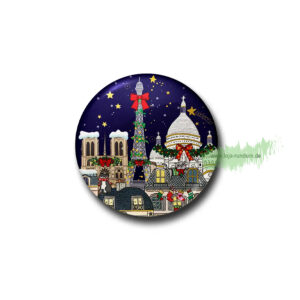 WEIHNACHTEN IN PARIS - MAGNET MIT FLASCHENÖFFNER - Cartedart