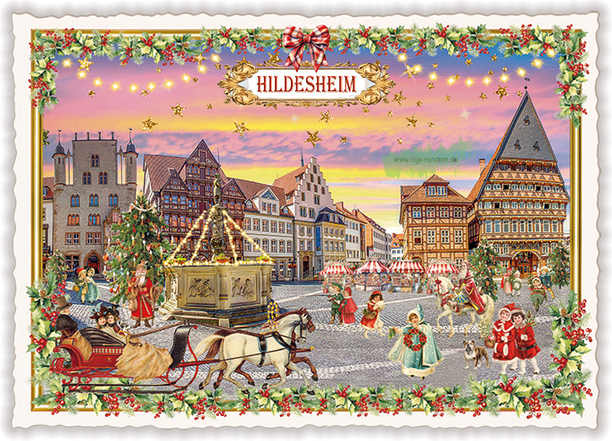 Städte-Postkarte, Hildesheim. Historischer Marktplatz - Edition Tausendschön PK1302