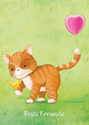 Best friends (cat and bird) - Edition Gollong