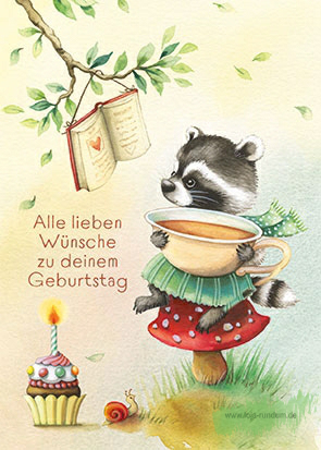 For your birthday (raccoon) - Edition Gollong