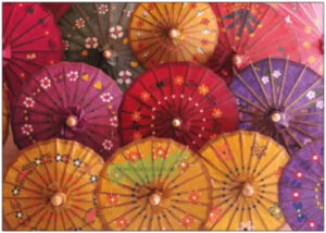 Asiatische Ölpapierschirme - TAURUS Kunstkarten