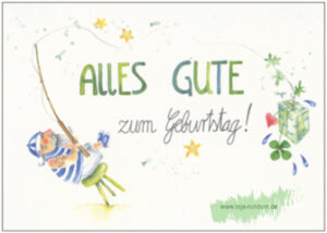 Happy birthday ( fisherman) - Taurus art cards